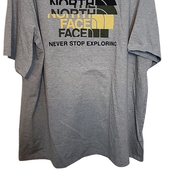 The North Face Light Heather Gray Short Sleeve Tee, NWT, XXL - Picture 3 of 7